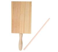 Luxshiny 1set Convenient Gnocchi Maker Pasta Board Paddle Essential Kitchen Tool for Homemade Noodles and Gnocchi Practical Easy Use Rubbing Board and Stick