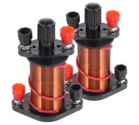 Luxshiny 2 Pcs Copper Induction Coil Physics Experiment Solenoid Teaching Instrument Primary Secondary Coil for Laboratory and School Demonstration
