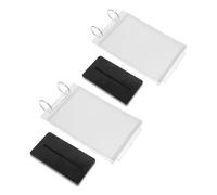 Luxshiny 2 Pcs Flip Desktop Menu Holder 10x20cm Vertical Tabletop Sign Holder Freestanding Commercial Menu Display Stand for Restaurant Bar Office