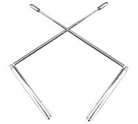 Luxshiny 2 Pieces Stainless Steel Dowsing Rods Retractable Water Divining Sticks Portable Metal Detecting Rods for Outdoor Paranormal Hunting