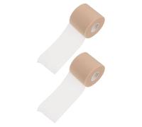 Luxshiny 2 Rolls Skin-Colored Elastic Sports Sponge Tape 20M X 6Cm Shock-Absorption Pre-Wrap for Badminton Tennis Racket Vibration Dampening and Athletic Wrist Support