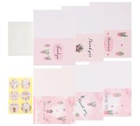 Luxshiny 2 Sets Decorative Thank You Cards Delicate Thank You Cards Compact Shape Assorted Color Coated Paper Firm to Use Words Not Easy to Fade Suitable for Festivals and Sympathy