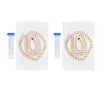 Luxshiny 2 Sets Fever Sampling Cotton Ropes for Pig Collection Safe and Secure Sampling Tool with Sturdy Cotton Rope and Plastic Components for Livestock Health Sample Collection