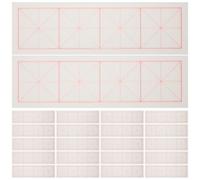 Luxshiny 200 Sheets Calligraphy Writing Paper Practice Xuan Paper for Chinese Calligraphy Beginners White Moderate Ink Inhibition Slow Infiltration Standard Size Grid Suitable for Art Work