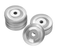 Luxshiny 200pcs Tambourine Bell Ring Drum Accessory Made of Sturdy Stainless Iron with Tone, 32mm Diameter and 5.5mm Inner Hole, for Live Shows and Studio Recordings