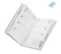 Luxshiny 2027 Daily Planner Small Academic Calendar Blue Paper Pu Cover Efficient Time Management Personal Planner with Smooth Writing Experience for School and Travel