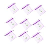 Luxshiny 20pcs Empty Lavender Sachet Bags Drawstring Pouch for Herbs Spices and Jewelry Stylish Deep Storage Bags for Easy Organization and Versatile Use