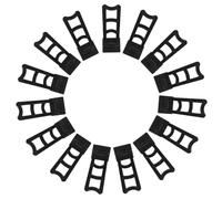 Luxshiny 20pcs Photo Frame Stands Easel Back Supports for Artwork and Photo Frames, Plastic Material with Stability and Special Shape Design, for Desktop Or Room Display