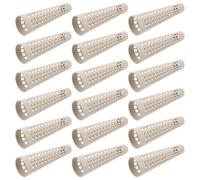 Luxshiny 20pcs Plastic Yarn Bobbins Steaming Spool Tower Shape Mesh Structure Unique Design Sturdy Pp Material for Bulk Production in Textile Applications