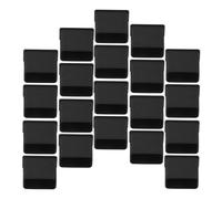 Luxshiny 20pcs Port USB Cap Protector Charging Port Dust Stopper Soft Silicone Material Classic Style Effective Prevention Easy to Use for Devices Black