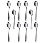 Luxshiny 20pcs Rice Spoons Multifunctional Soup Spoon 20cm Stainless Steel Classic Simple Design Safe for Dining-Table and Restaurant Use Kitchen Flatware Dessert Coffee