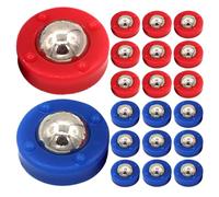 Luxshiny 20Pcs Shuffleboard Puck Parts Tabletop Shuffleboard Rollers Multifunctional Compatibility Easy Installation and Replacement Steel Plastic for Home Entertainment Venues