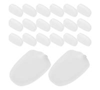 Luxshiny 20pcs Soft Silicone Glasses Nose Pads Replacement for Eyewear, Comfortable Anti-slip Nose Rest Cushion with Weight Distribution for Daily Movements and Outdoor Activities