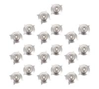 Luxshiny 20pcs Stainless Steel Grounding Cable Buckle Electrostatic Buckle Metal Star Claw Silver Grounding, Anti-static for Safety Line the Table, Electronic Industries