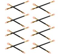 Luxshiny 24pcs Dual-ended Eyeshadow Sponge Applicators with Medium and Large Soft Tips, Double-head Makeup Brushes for Precise Cosmetic Eye Shadow Application, Suitable for Professional