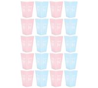 Luxshiny 24pcs Gender Reveal Popcorn Boxes Party Supplies, Blue and Pink Popcorn Holders Bulk, Shower Favor Boxes for Gender Reveal Decorations