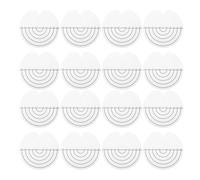 Luxshiny 25pcs Hair Extension Guard Heat Shield Protector round Plastic Single Hole Spacer for Hair Extension Bonding Wide Application