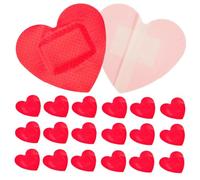 Luxshiny 25pcs Heart-Shaped Trauma Dressing Eczema Bandages Adults Wound Care Play Bandages