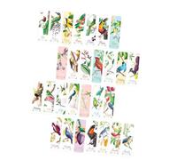 Luxshiny 28pcs Multi-Functional Book Marks Paper Bookmarks Adornment Classic Pattern Design Retro Style Smooth Surface Bookmarking for Souvenir and Personal Use