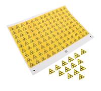 Luxshiny 290pcs Yellow PVC Warning Labels with Do Not Touch Caution and Anti Slip Features for Electrical and Nuclear Equipment Safety Warning Signs