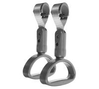 Luxshiny 2pcs Abs Automotive Grab Handles for Trash Can Lid and Bus, Nonslip and Reliable Plastic Hand Straps, Assistance Handles for Elderly and Disabled Users on Subway and Bus