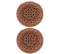 Luxshiny 2pcs Acoustic Guitar Soundhole Cover with Portable Design and Feedback Prevention, Wooden Sound Hole Guard for Electric and Acoustic Guitars, for Daily Practice and Outdoor