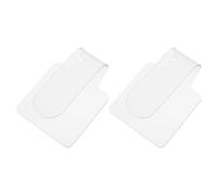 Luxshiny 2pcs Acrylic Makeup Palettes Acrylic Handheld Makeup Palettes 3.22x2.36x1.18inch Portable Easy to Wipe Ergonomic Design for Use with Handle