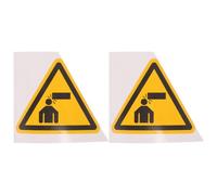 Luxshiny 2pcs Adhesive Warning Signs Watch Your Head Stickers Triangle Safety Decals 10x10cm Reflective Caution Labels for Low Ceiling Workplace Hazard Prevention