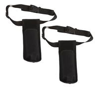Luxshiny 2Pcs Adjustable Waist Pouch for Massage Lotion Durable Oil Storage Bag for Masseur Lightweight and Convenient Bottle Holder Essential Oil Waist Bag for Therapists Black
