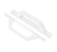 Luxshiny 2pcs Aluminium White Door Handle Bar Pull with Screwings, Industrial Style Grab Handle for French Doors and Cabinets, Good Mechanical Resistance, Suitable for Office and Ktv