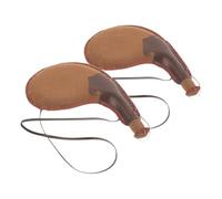 Luxshiny 2pcs Ancient Water Bag Wine Bottles Water Bladder Portable Pu Leather Pouch Outdoor Hiking Camping Canteen