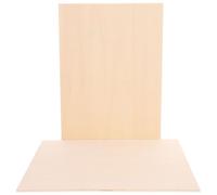 Luxshiny 2pcs Basswood Wooden Sheets for Crafts Unfinished Thin Wood Boards Dual-Sided Design for DIY Projects Drawing and Engraving, Beige A4 Size 22x30cm