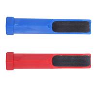 Luxshiny 2pcs Billiard Cue Tip Shaper Plastic Cue Tip Tool Reusable Burnisher File and Club Head for Billiard Lovers Chess and Card Entertainment