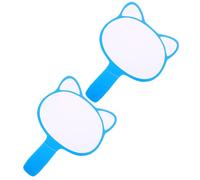 Luxshiny 2pcs Blue Dry Erase Paddle Boards Single Side Design Foam Material Writable and Erasable Scoreboards Practical for DIY Writing and Classroom Use