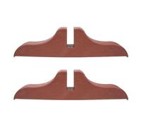 Luxshiny 2pcs Brown Plastic Household Divider Stands with Thickened Partition Support Brackets for Freestanding Privacy Screens and Room Dividers Home Use