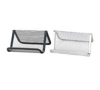 Luxshiny 2pcs Business Card Stands Card Organizing Rack Iron Material Neat and Simple Design Professional Display for Office Desk