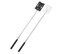 Luxshiny 2pcs Car Parking Card Tool with Adjustable Reach and Reinforced Clamp Telescopic Card Holder Compact Parking Swiping Stick for Park Entrances and Commuting