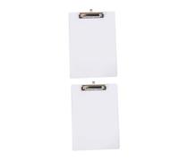 Luxshiny 2pcs Clipboards Lightweight Plastic File Clipboard Students Writing Pad Easy to Open and Close Simple Generous Style for School Drawing