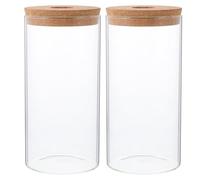 Luxshiny 2pcs Cylindrical Glass Ecological Bottles with View for Observation, Decorative Moss Landscape Containers for Indoor Terrarium Plants in Bathroom Or Bedroom