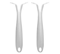 Luxshiny 2pcs Detachable Pot Handle Stainless Steel Handle Pot Ergonomic Design Heavy-Duty Anti-scalding Replacement for Wok Cooking