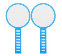 Luxshiny 2pcs Dry Erase Paddle Board Classroom Voting Paddles Foam Board Blue Portable Easy Cleaning Event Raffles Teachers Judges