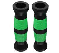 Luxshiny 2pcs Dumbbell Handles Grips Pvc Barbell Covers Nonslip Design Maximise Grip Stability Black Green Fitness Strength Training