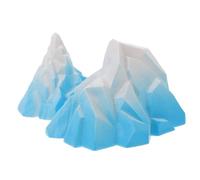 Luxshiny 2pcs Floeberg Model Decor Realistic Iceberg Ornament for Fish Tank Decoration Odorless Aquarium Decor for Aquatic Environments for Home and Office Tables