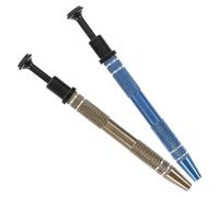 Luxshiny 2pcs Grabber Tool for Small Parts with 4-Prong Hook Design, Anti-Skid Aluminum Alloy Chip Extractor for Ic Chips and Screw Products, Sturdy Pointed Steel Claw Picker