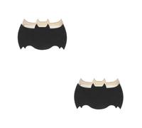 Luxshiny 2pcs Handcrafted Wooden Bat House Weatherproof Outdoor Bat Shelter for Garden Backyard Natural Wood Easy to Hang