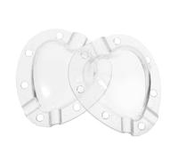 Luxshiny 2pcs Heart Shape Tomato Growing Molds, Reusable Plastic Fruit Forming Accessories for Garden Vegetables, DIY Fruit Shaping Tools Suitable for Tomato and Strawberry Cultivation