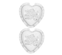 Luxshiny 2pcs Heart-shaped Fruit Shaping Tool for Garden, Reusable Plastic Mold with Love Letters, 4.33 Inch Fruit Form for DIY Home Gardening on Balconies