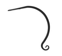 Luxshiny 2pcs Heavy Duty Iron Hooks Wall Mounted Flowerpot Brackets for Hanging Baskets Indoor and Outdoor Gardening Wall Decor, Not Easy to Deform Black Metal Hooks