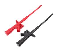 Luxshiny 2pcs Insulated Hook Clips with Expandable Hook and Standard 4mm Socket, Professional High Voltage Testing Probes for Electrical and Automotive Diagnostic Testing