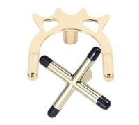 Luxshiny 2pcs Metal Billiard Bridge Cross-shape Cue Rest for Billiards Cue and Pool Stick with Copper Plating Metal Protect Pool Table and Prevent Sliding for Game Room